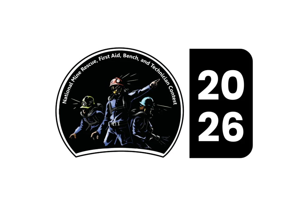 National Mine Rescue Association (NMRA) event logo representing mine rescue, mining safety, emergency response training, and industry collaboration.